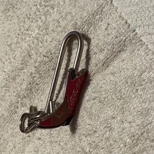 Stylish Silver and Red clip Accessory